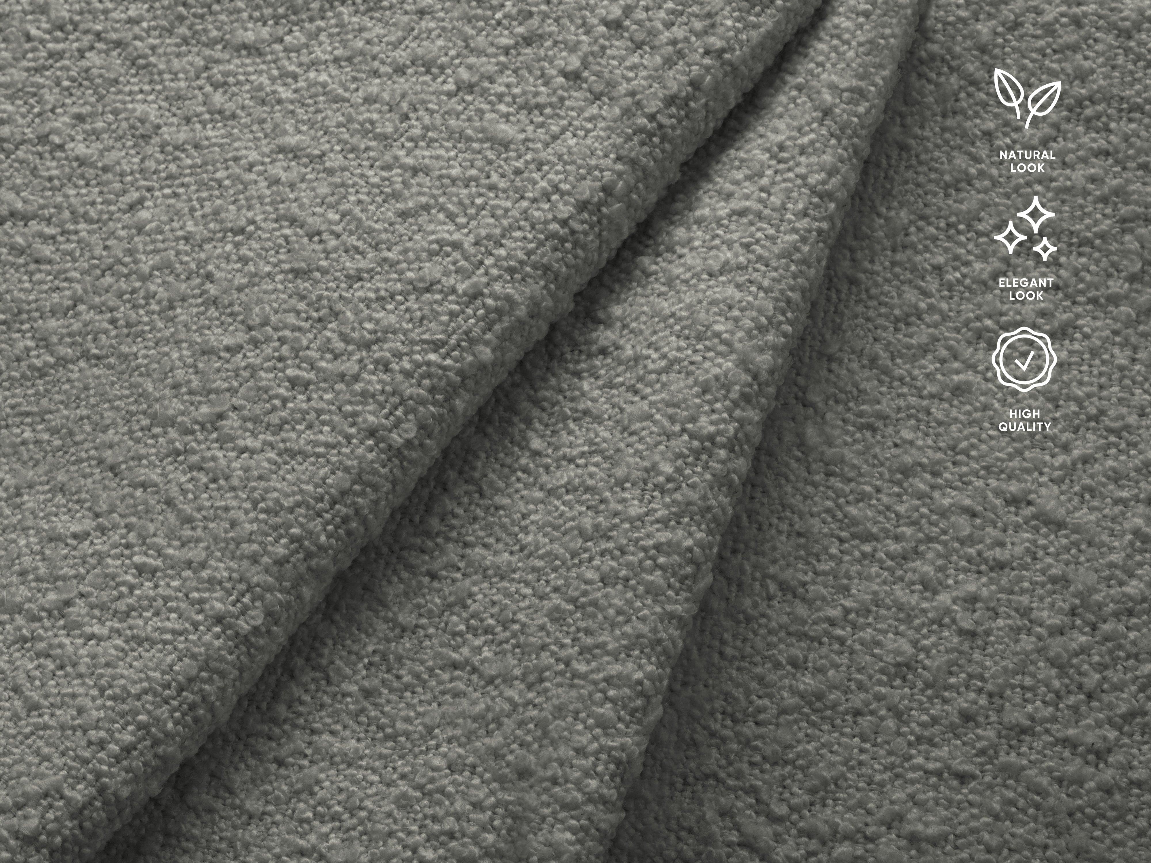 Szezlong w tkaninie bouclé MUSE szary CXL by Christian Lacroix Eye on Design