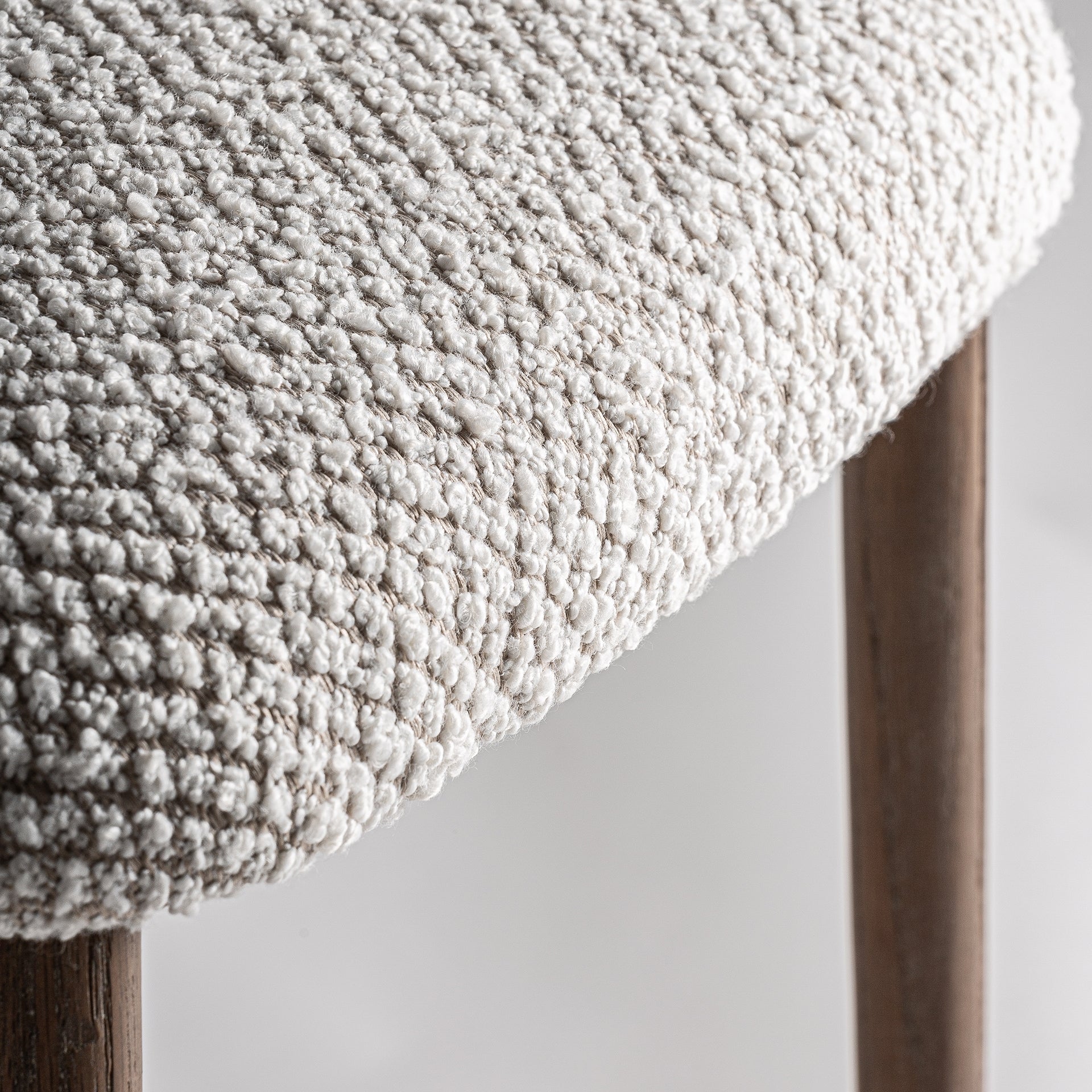 ERLEC Stool in Light Beige with Dark Ash Base
