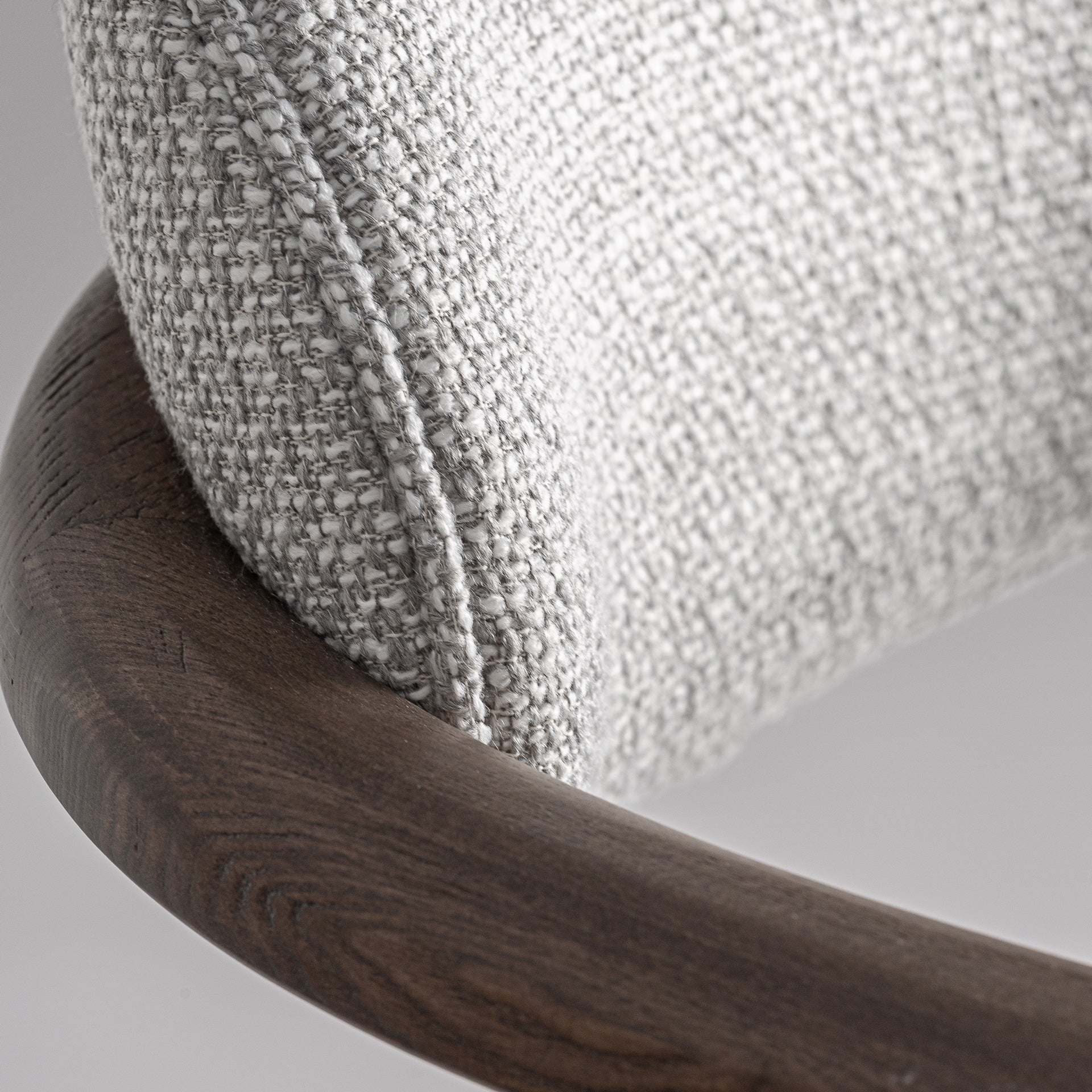 TERNAT Bar Stool Gray with Ash Base