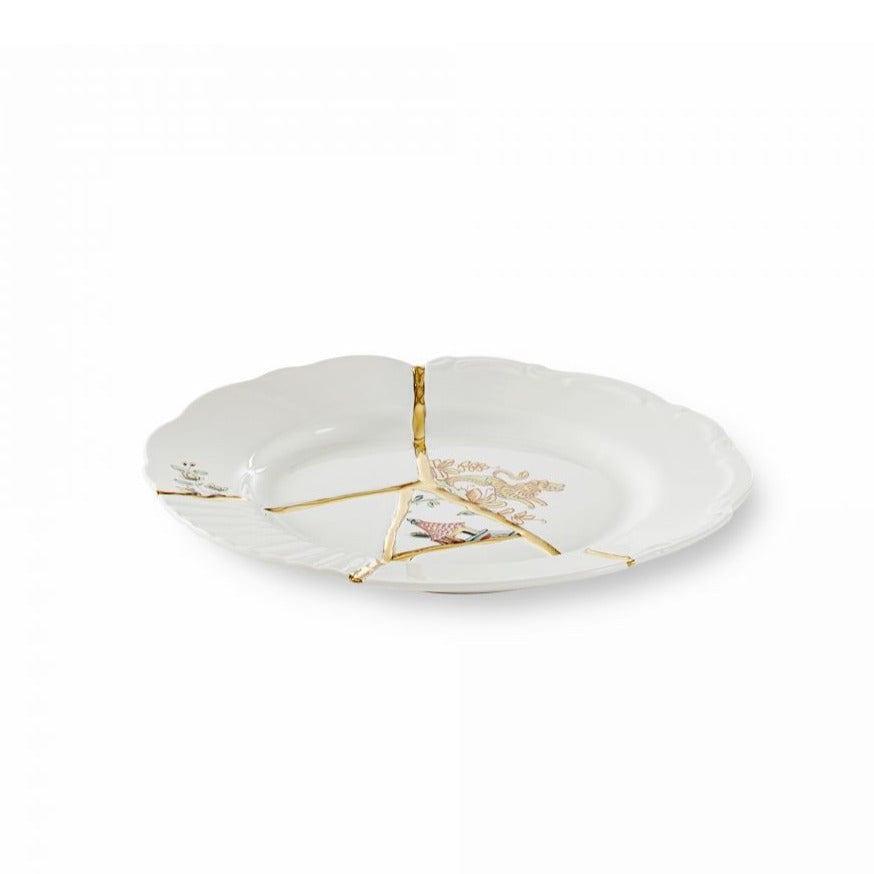 Talerz deserowy KINTSUGI porcelanowy Seletti Eye on Design