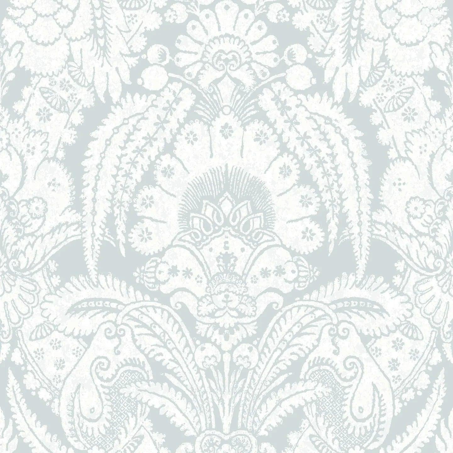 Tapeta ALBEMARLE - Chatterton biały na błękicie Cole & Son Default Title Eye on Design