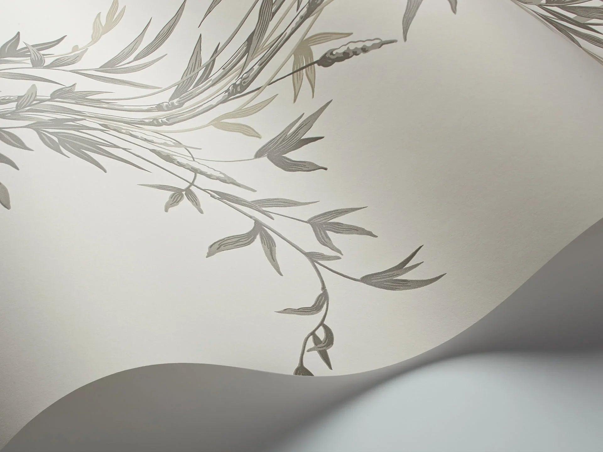 Tapeta ARCHIVE ANTHOLOGY - Bamboo szary na bieli Cole & Son Eye on Design