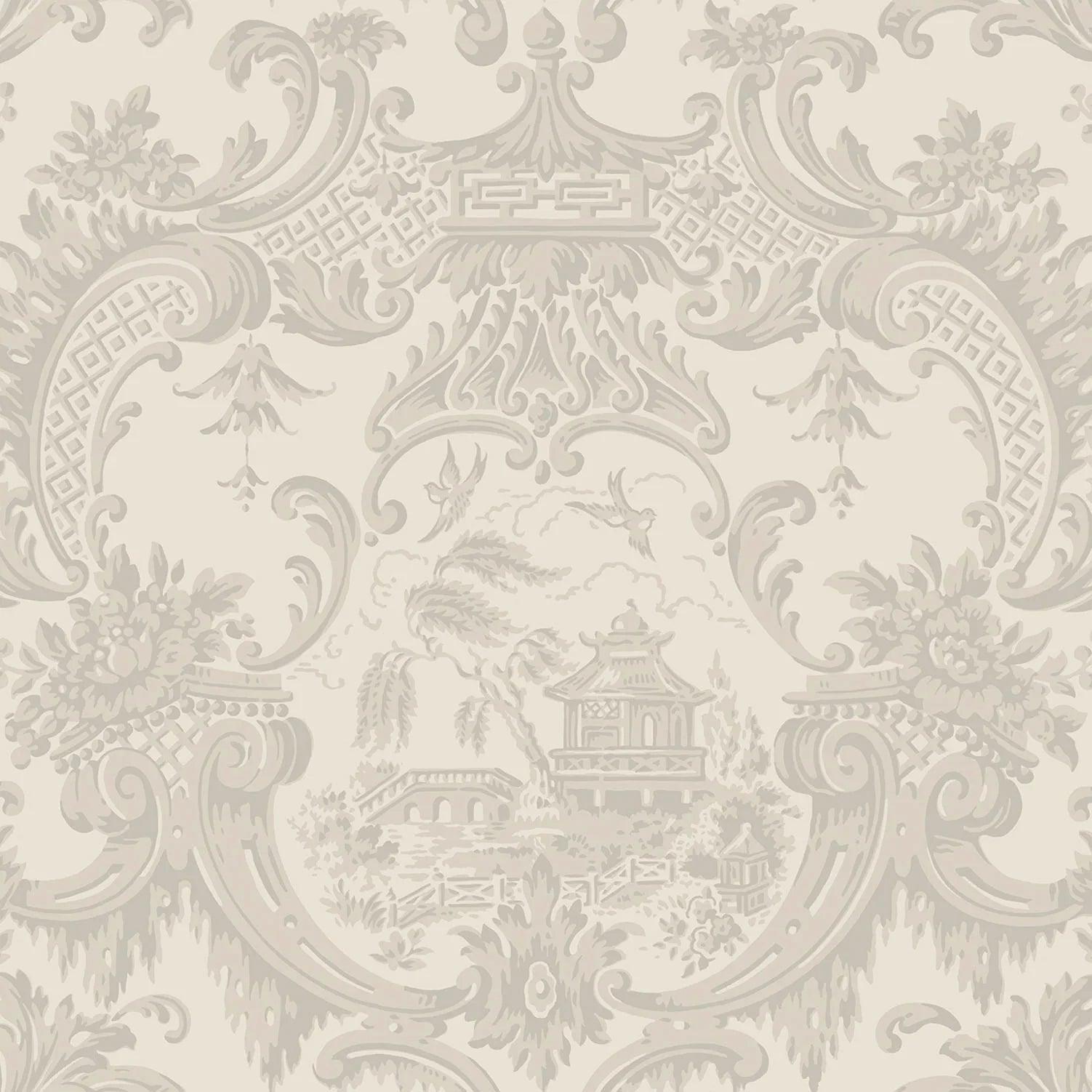 Tapeta ARCHIVE ANTHOLOGY - Chippendale China jasna szarość Cole & Son Eye on Design