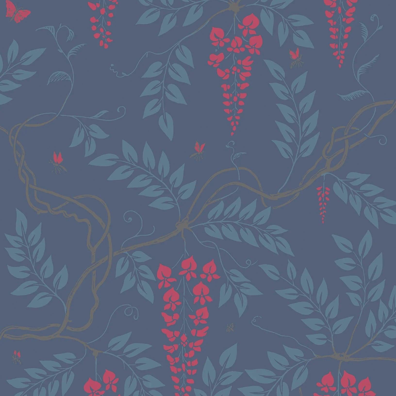 Tapeta ARCHIVE ANTHOLOGY - Egerton ciemny hiacynt Cole & Son Eye on Design