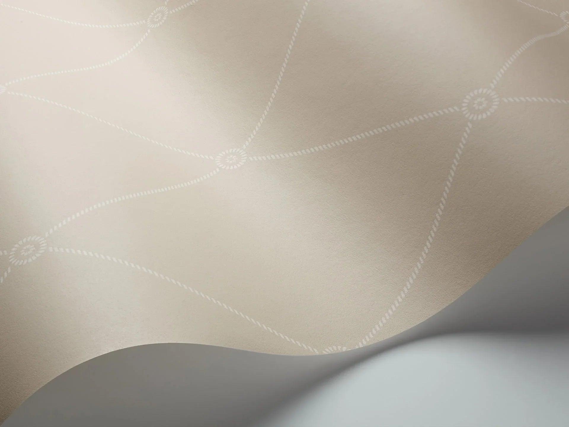 Tapeta ARCHIVE ANTHOLOGY - Large Georgian Rope Trellis lniany Cole & Son Eye on Design