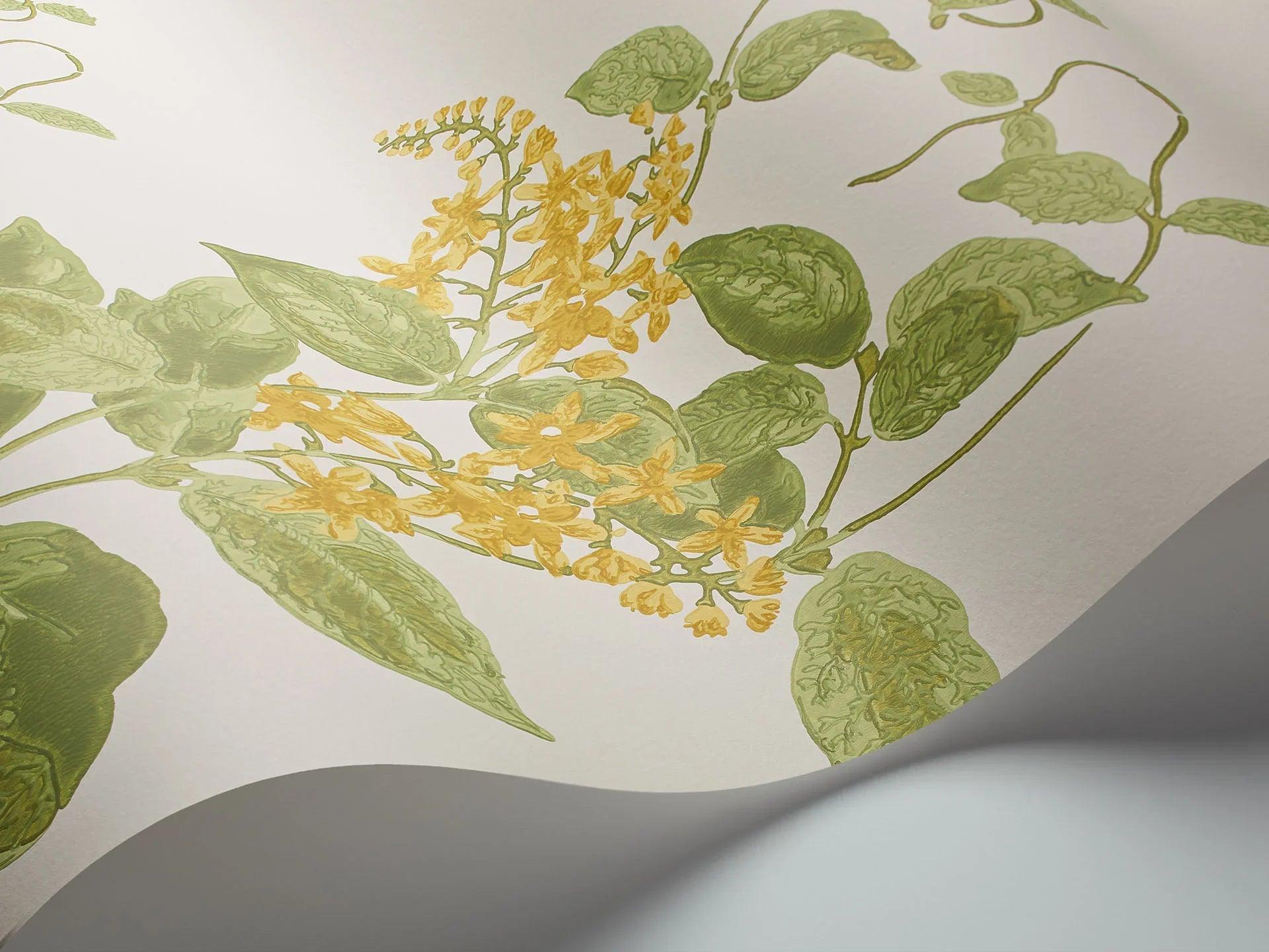 Tapeta ARCHIVE ANTHOLOGY - Madras Violet cytrynowy na pergaminie Cole & Son Eye on Design