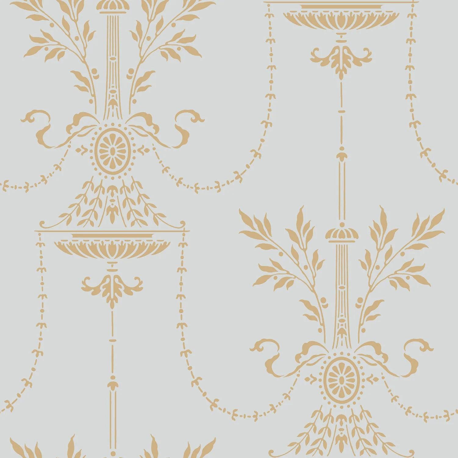 Tapeta ARCHIVE TRADITIONAL - Dorset metaliczne złoto na błękicie Cole & Son Default Title Eye on Design