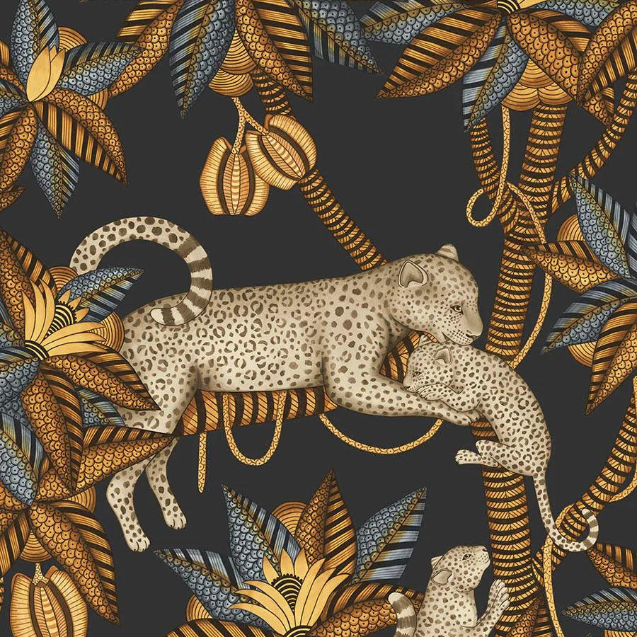 Tapeta ARDMORE JABULA - Satara terakota na czarnym Cole & Son Eye on Design