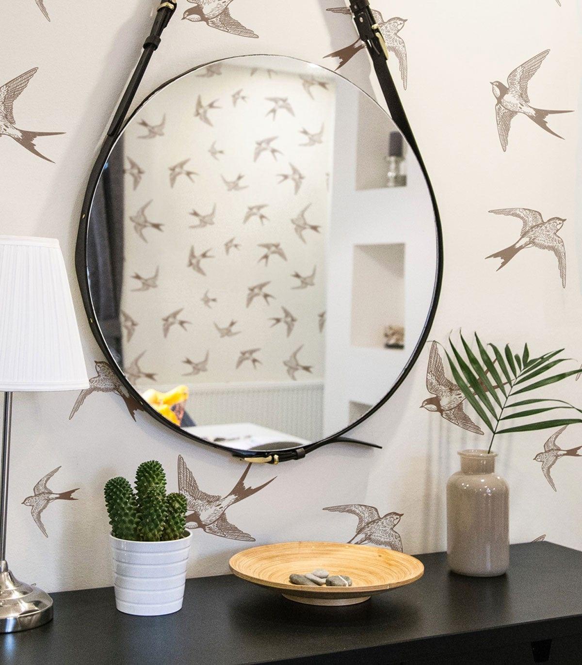 Tapeta BROWN SWALLOW Wallcolors Eye on Design