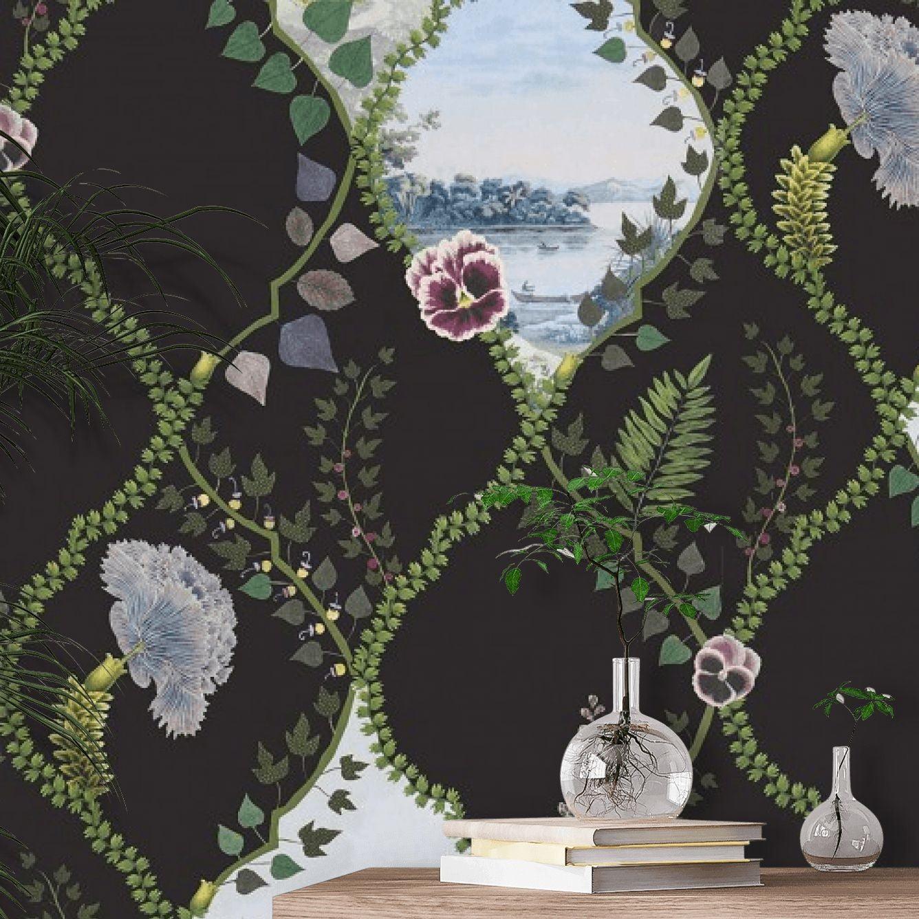 Tapeta COUP DE VENT CREPUSCULE czarny Christian Lacroix Eye on Design