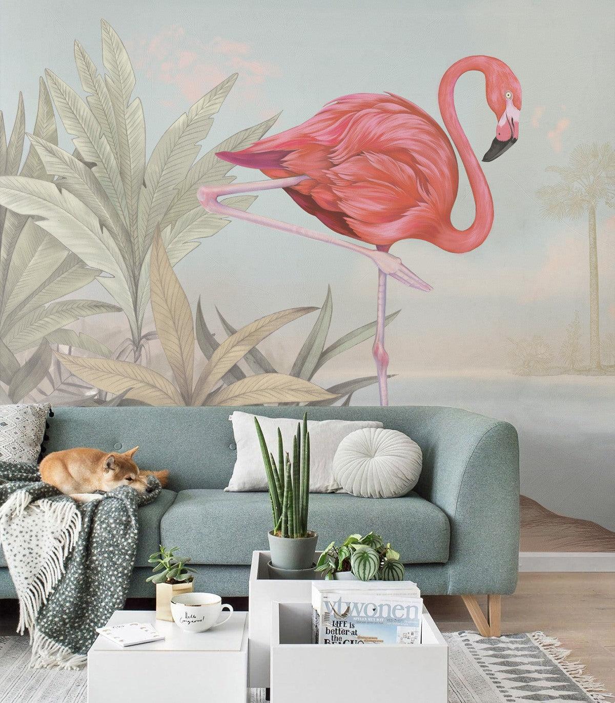 Tapeta CRIMSON FLAMINGO Wallcolors Eye on Design