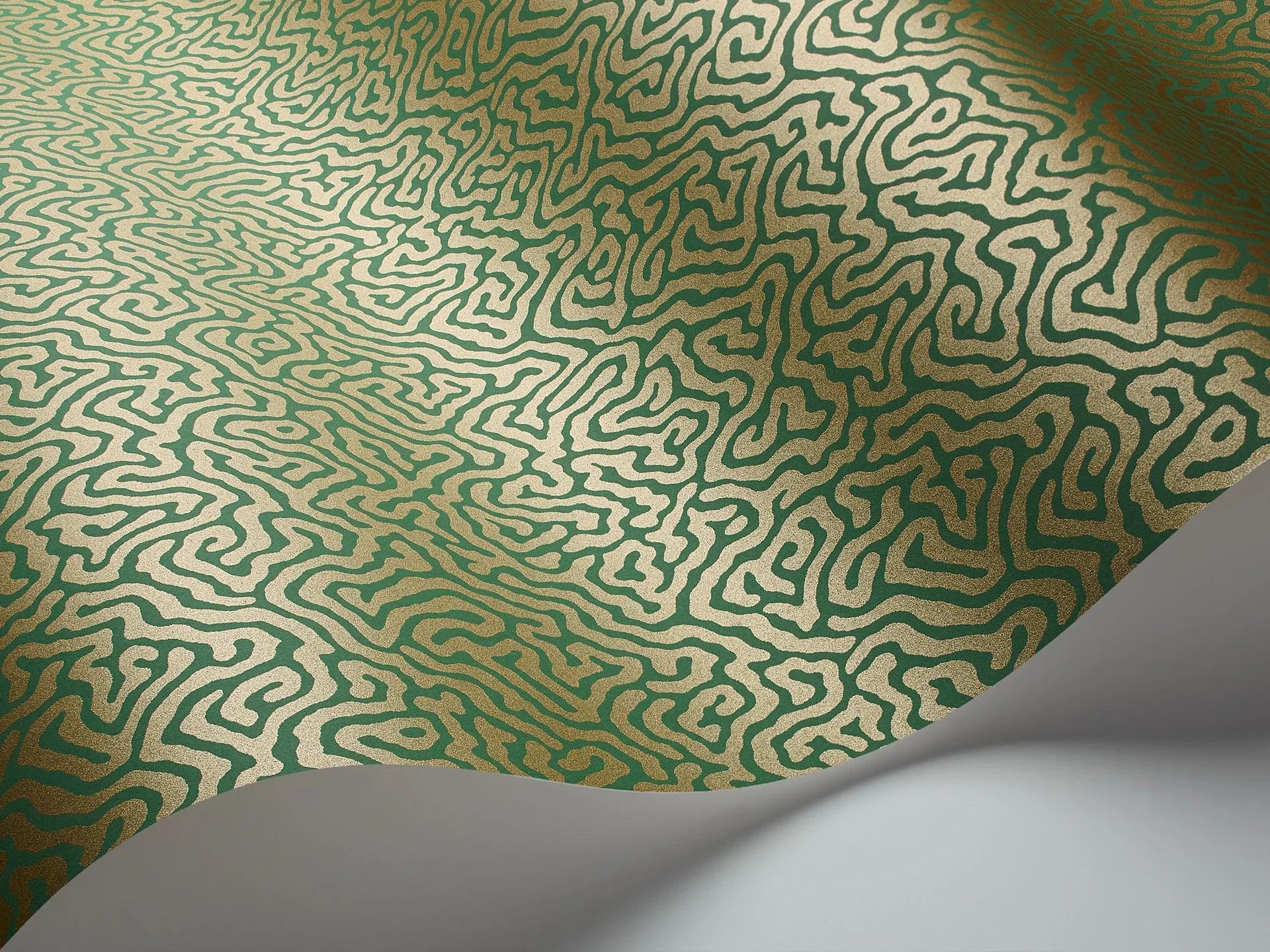 Tapeta CURIO - Vermicelli zielony Cole & Son Eye on Design