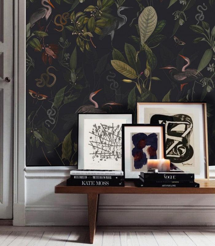 Tapeta Dark Heron Wallcolors Eye on Design