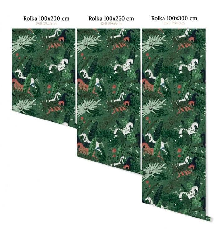 Tapeta DREAM HORSES GREEN Wallcolors Eye on Design