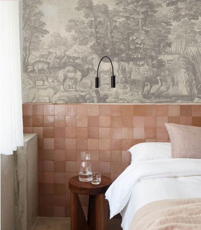 Tapeta Fauna Fresco Beige Wallcolors Eye on Design