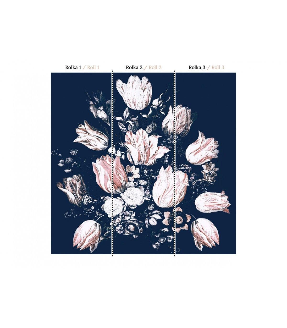 Tapeta FLORAL NAVY Wallcolors Eye on Design