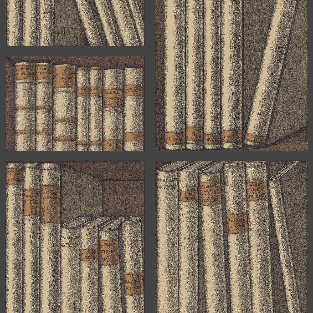 Tapeta FORNASETTI - Ex Libris beżowy Cole & Son Eye on Design