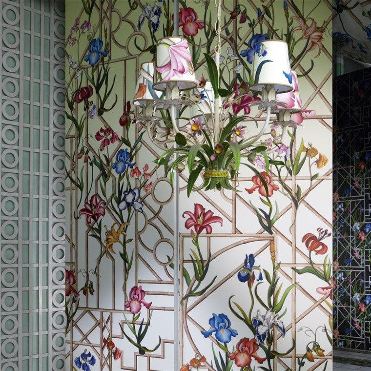 Tapeta FRETWORK GARDEN OR ciemnobeżowy Christian Lacroix Eye on Design