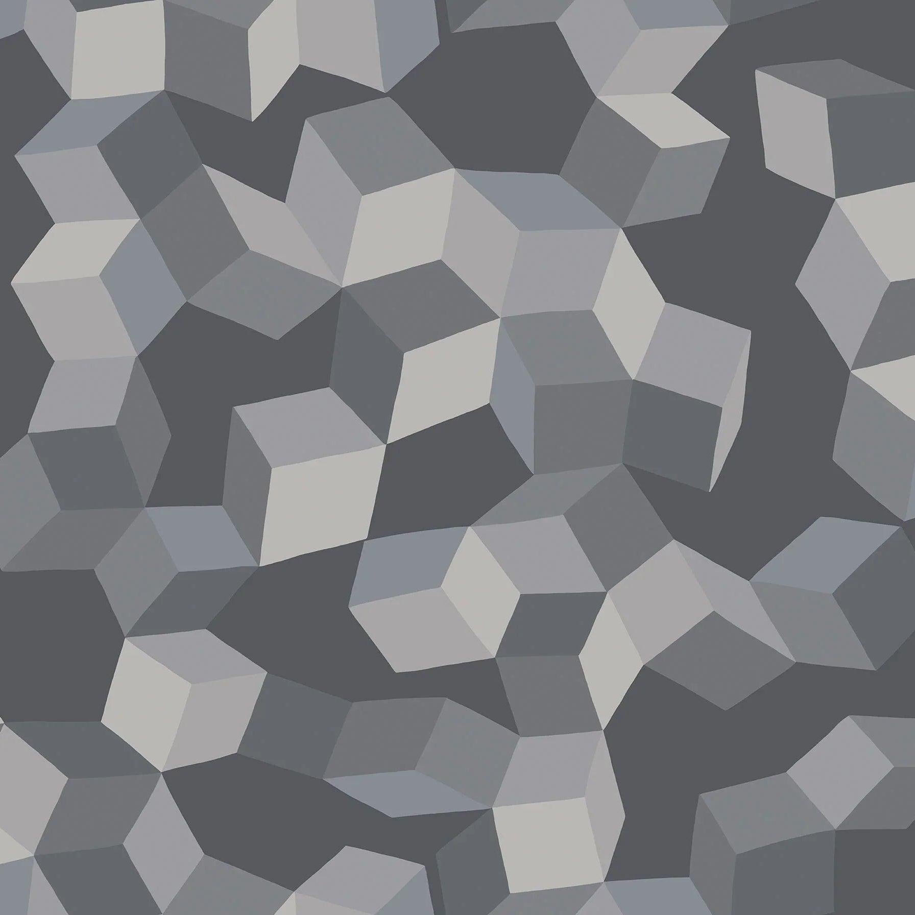 Tapeta GEOMETRIC II - Puzzle ciemnoszary Cole & Son Eye on Design