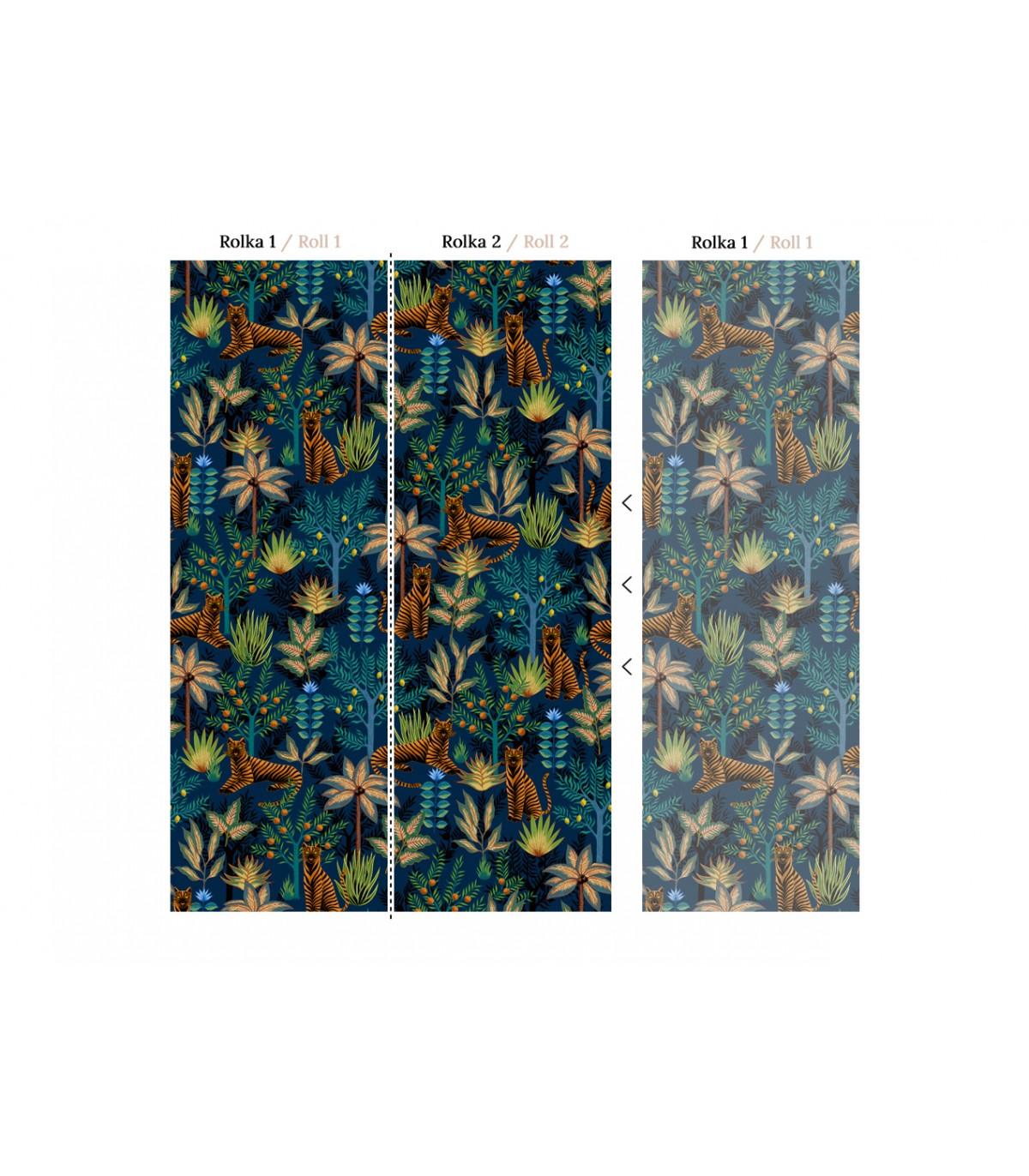 Tapeta GOLD TIGERS Wallcolors Eye on Design