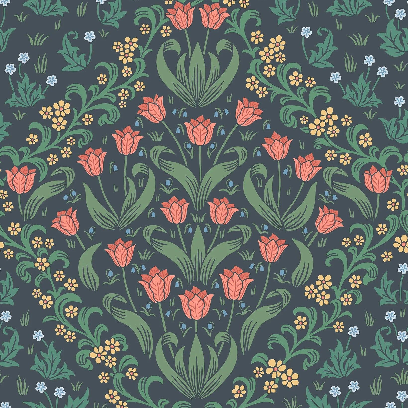 Tapeta HRP GREAT MASTERS - Tudor Garden czerwony Cole & Son Eye on Design