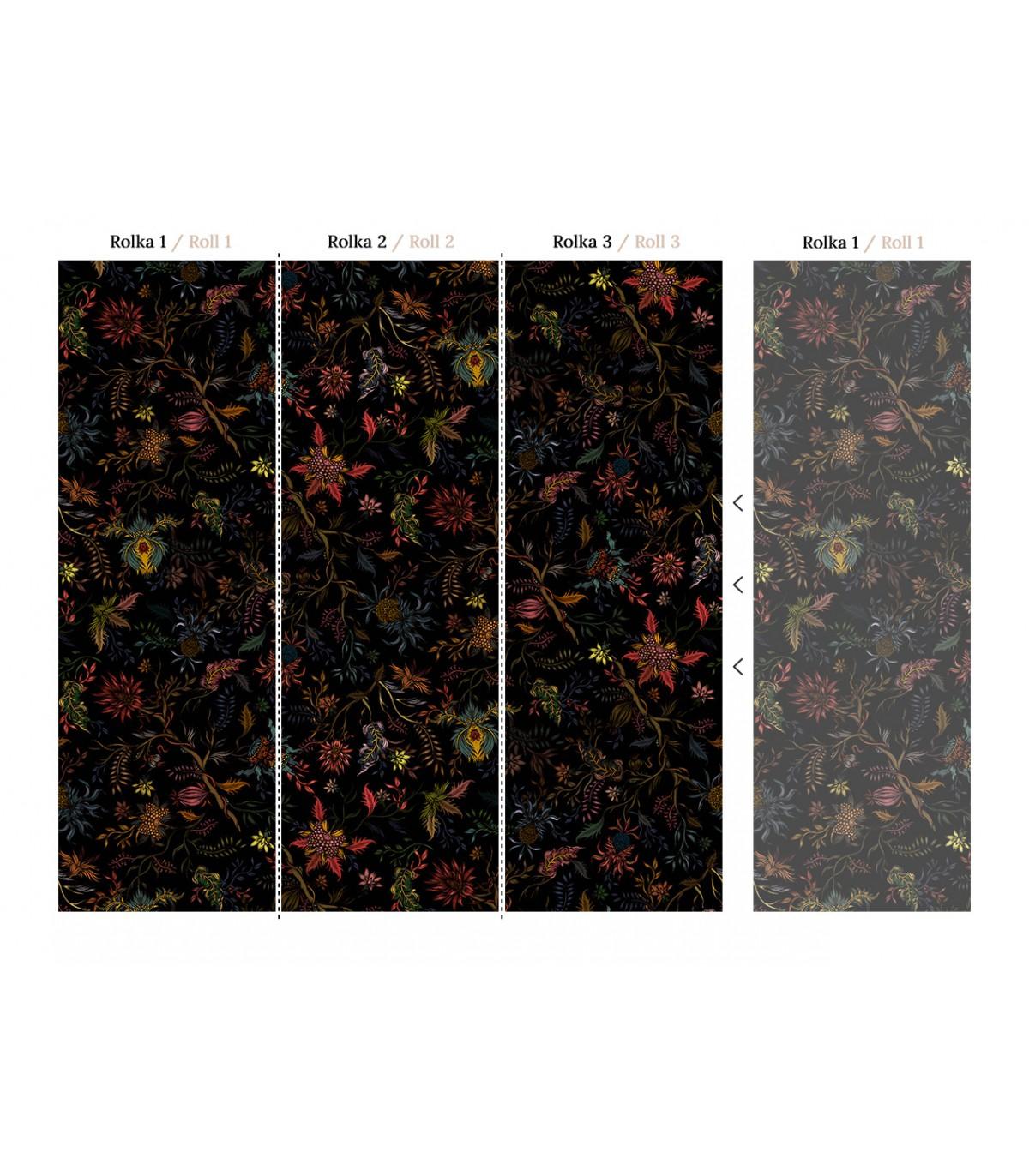 Tapeta NIGHT FLOWERS Wallcolors Eye on Design