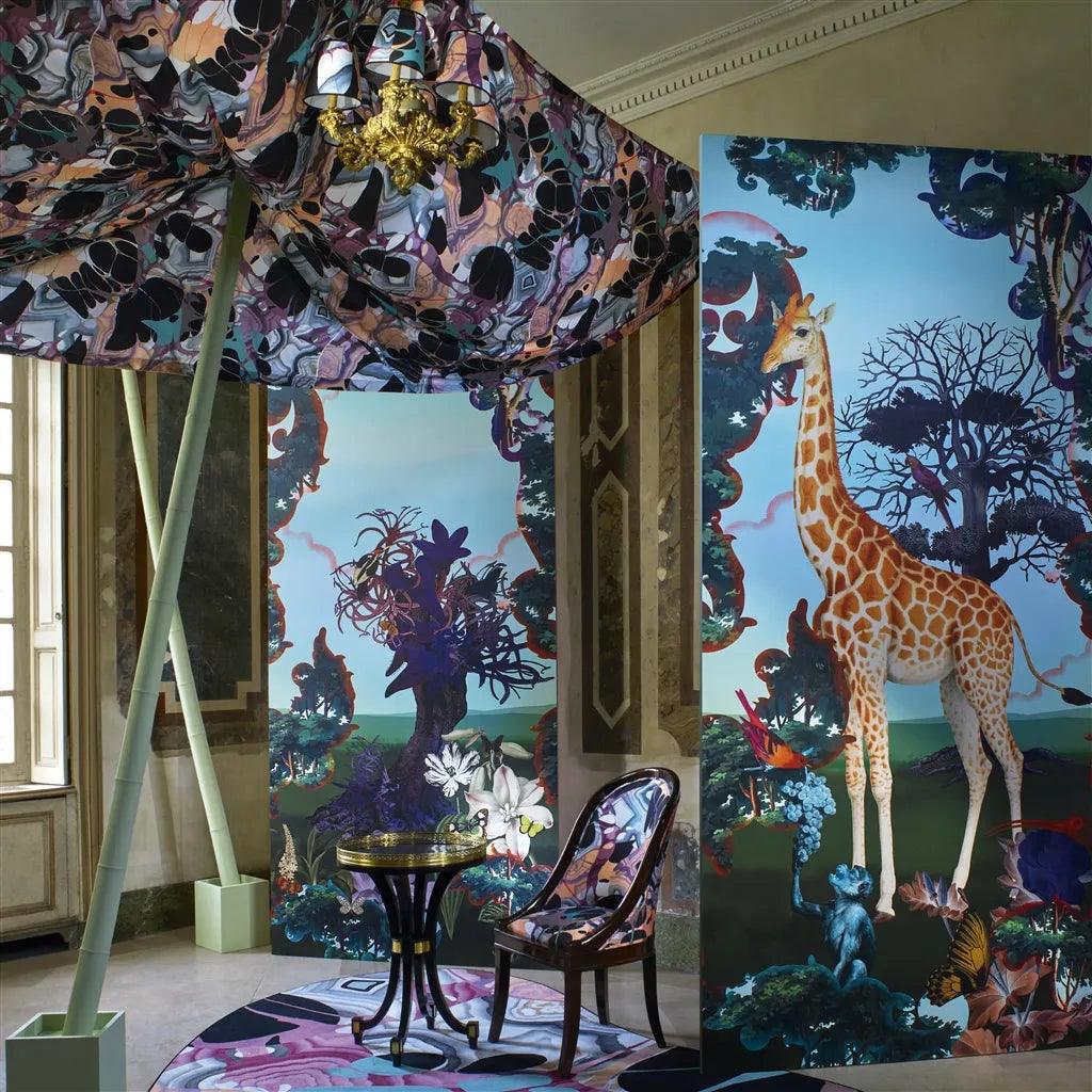 Tapeta NOVAFRICA SUNRISE SCENE 2 AZUR błękitny Christian Lacroix Eye on Design