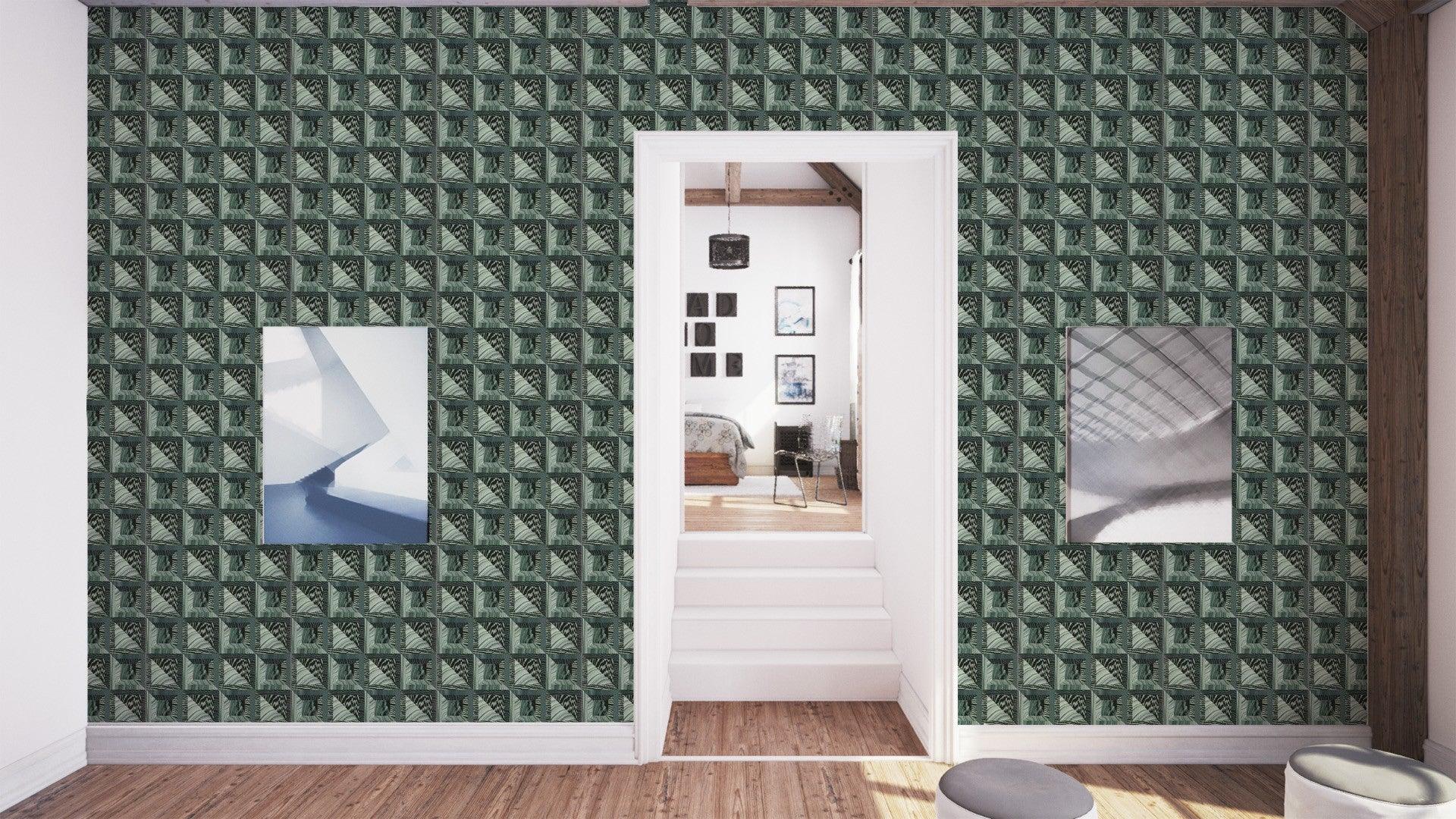 Tapeta PALAIS ROYAL - VERT BILLARD zielony Christian Lacroix Eye on Design