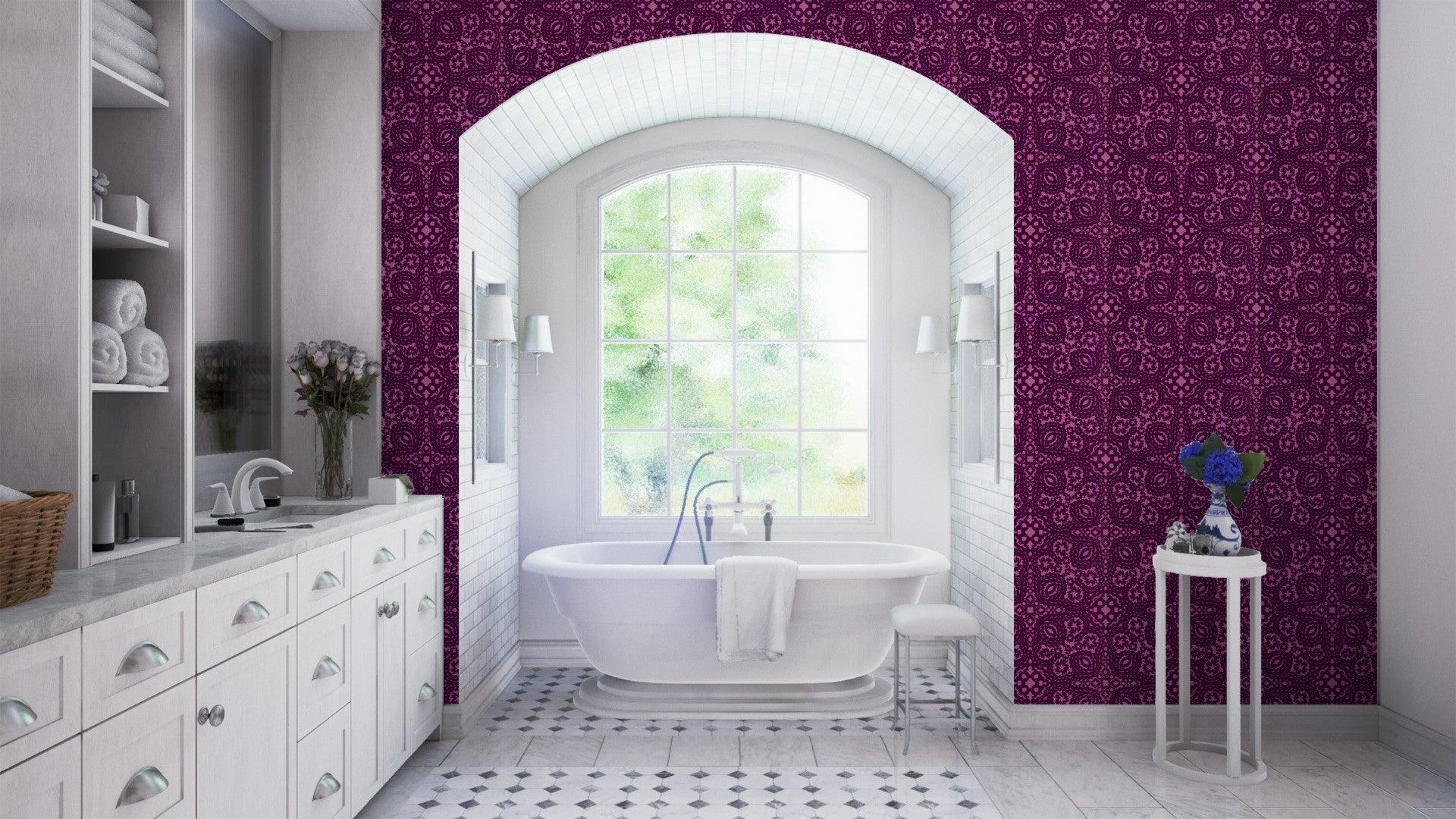 Tapeta PASEO - GRENAT fioletowy Christian Lacroix Eye on Design