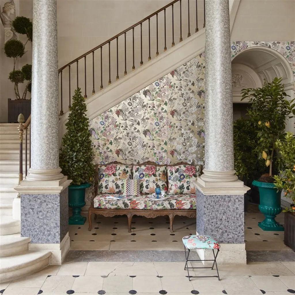 Tapeta PICASSIETTE - ETAIN szaroniebieski Christian Lacroix Eye on Design