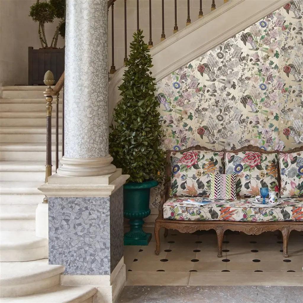 Tapeta PICASSIETTE - ETAIN szaroniebieski Christian Lacroix Eye on Design