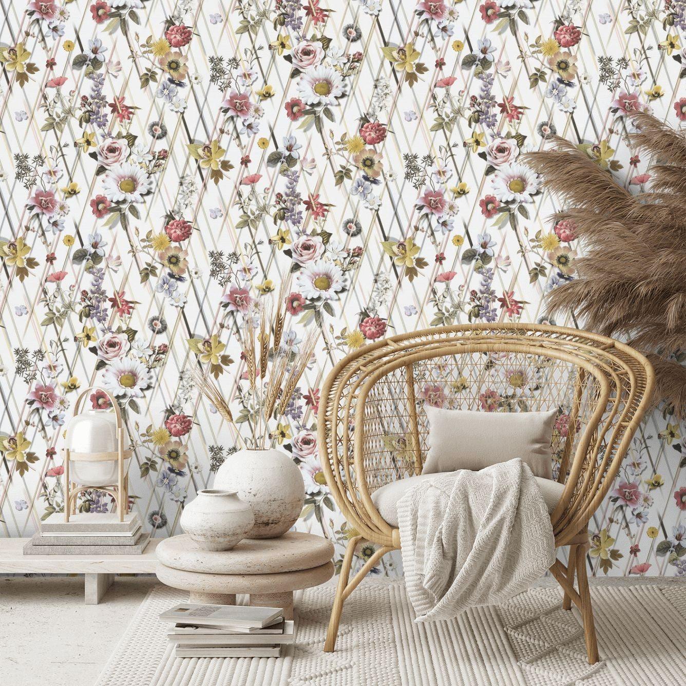 Tapeta ROCAILLE JOUR biały Christian Lacroix Eye on Design