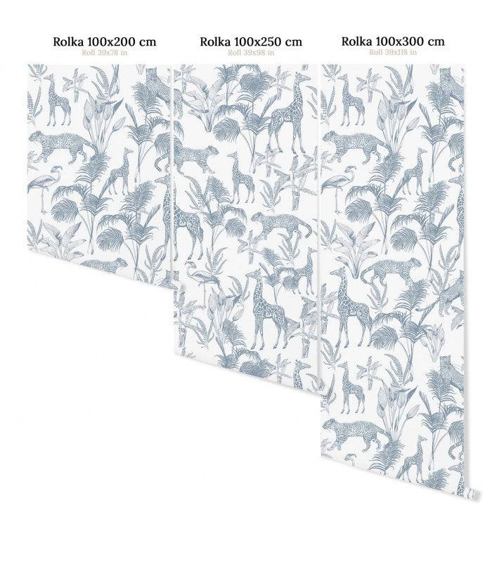 Tapeta SAFARI BLUE Wallcolors Eye on Design