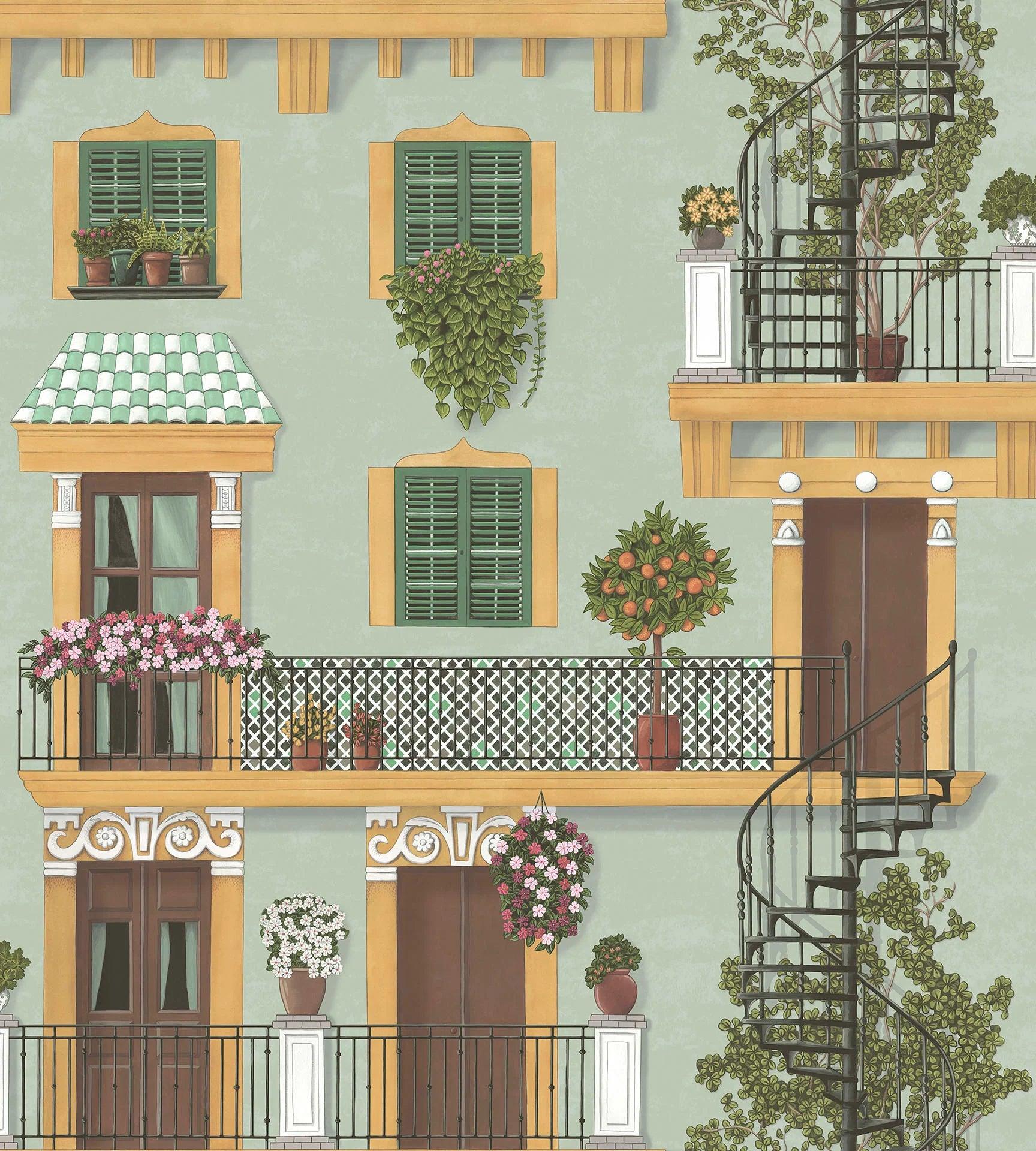 Tapeta SEVILLE - Alfaro zielony Cole & Son Eye on Design