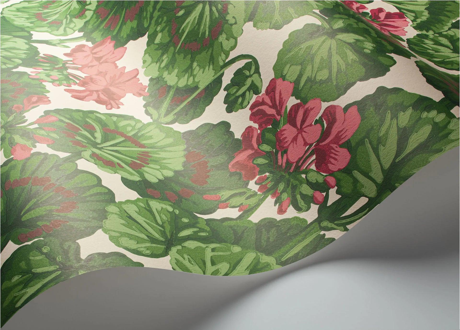 Tapeta SEVILLE - Geranium kremowy z zielonym Cole & Son Eye on Design