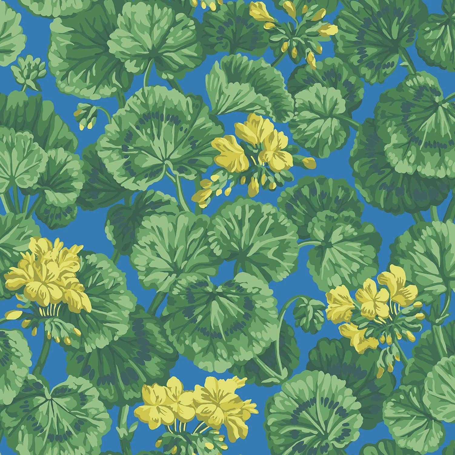 Tapeta SEVILLE - Geranium niebieski z zielonym Cole & Son Eye on Design