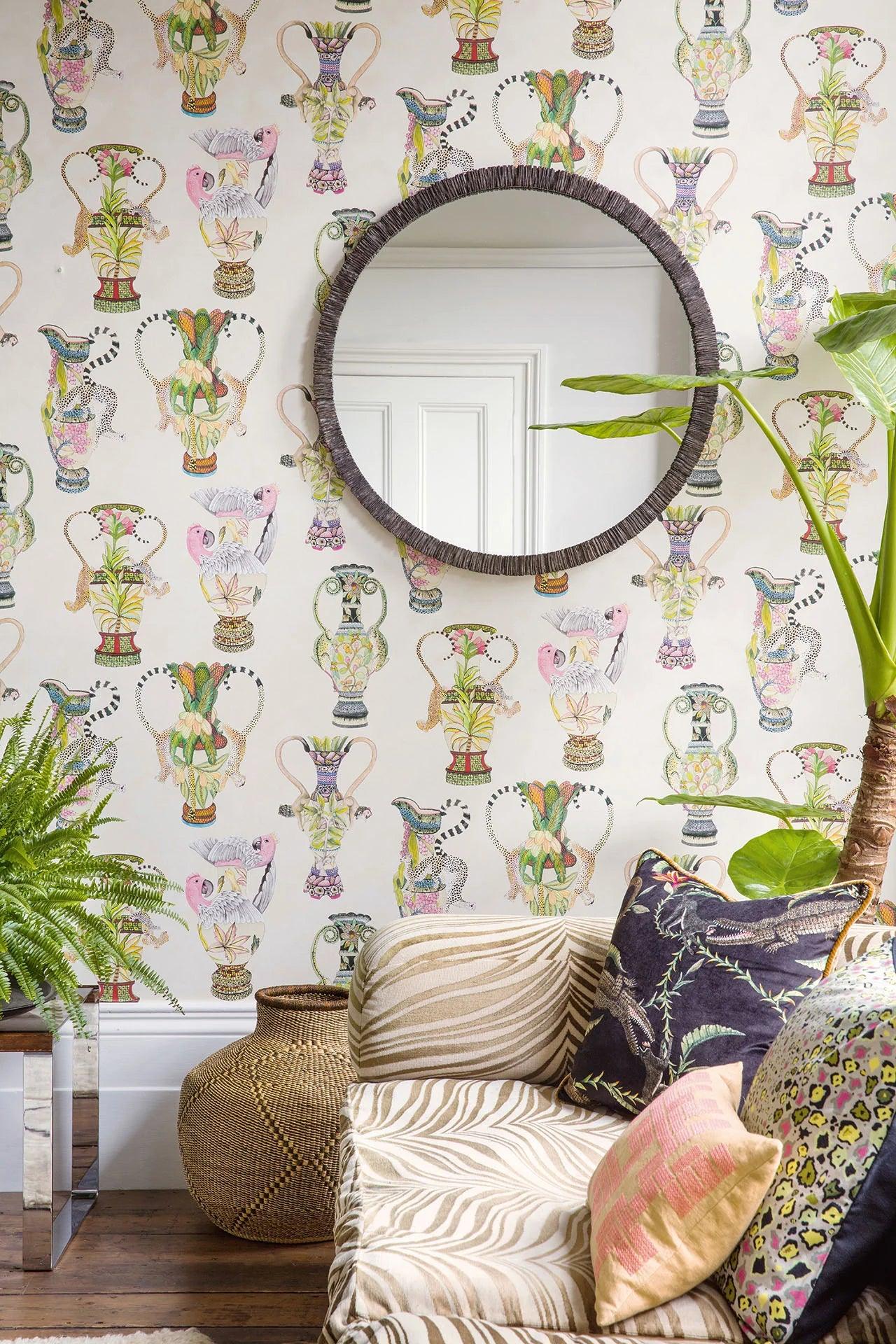 Tapeta THE ARDMORE COLLECTION - Khulu Vases kremowy Cole & Son Eye on Design