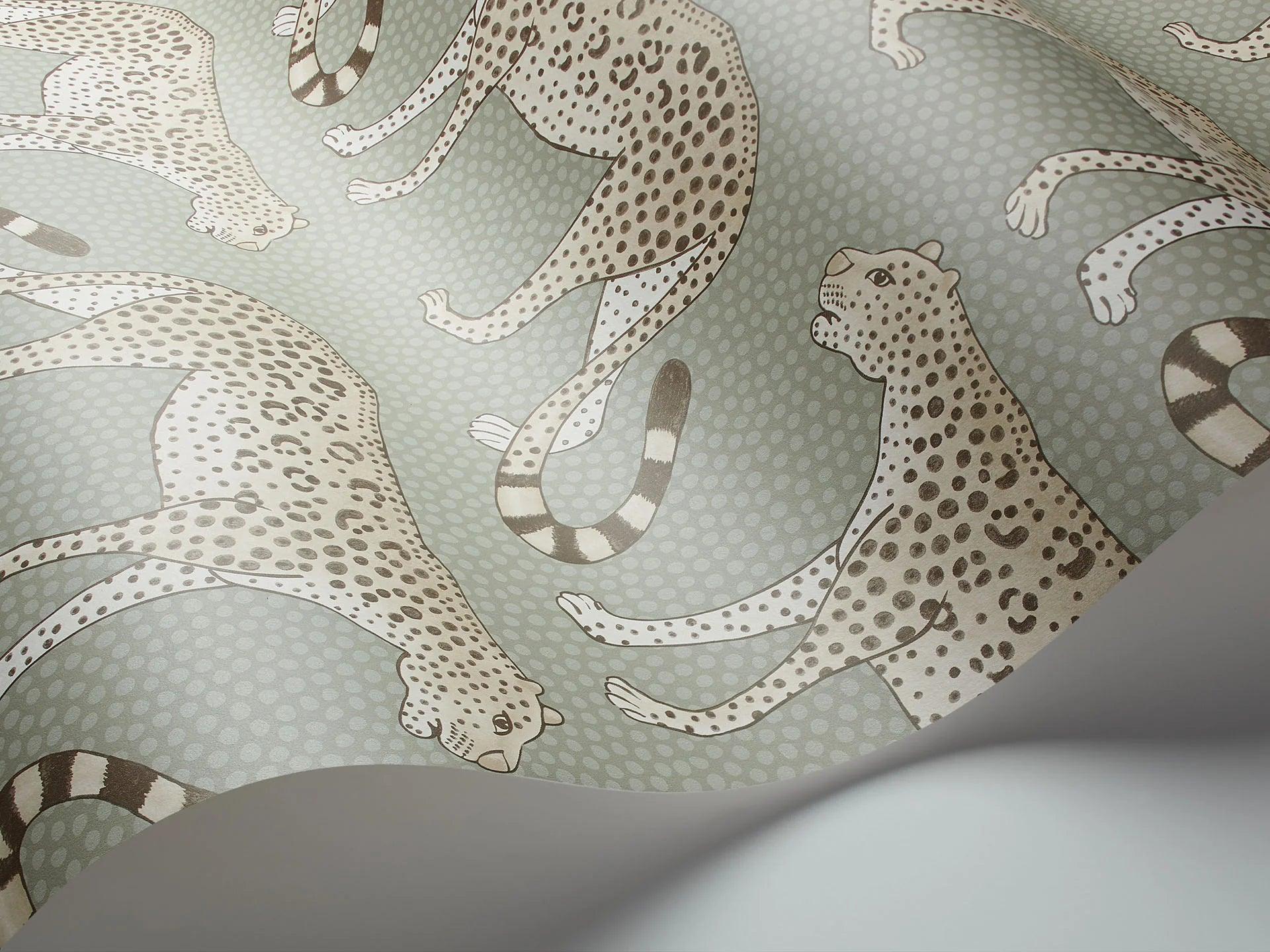 Tapeta THE ARDMORE COLLECTION - Leopard Walk oliwkowy Cole & Son Eye on Design