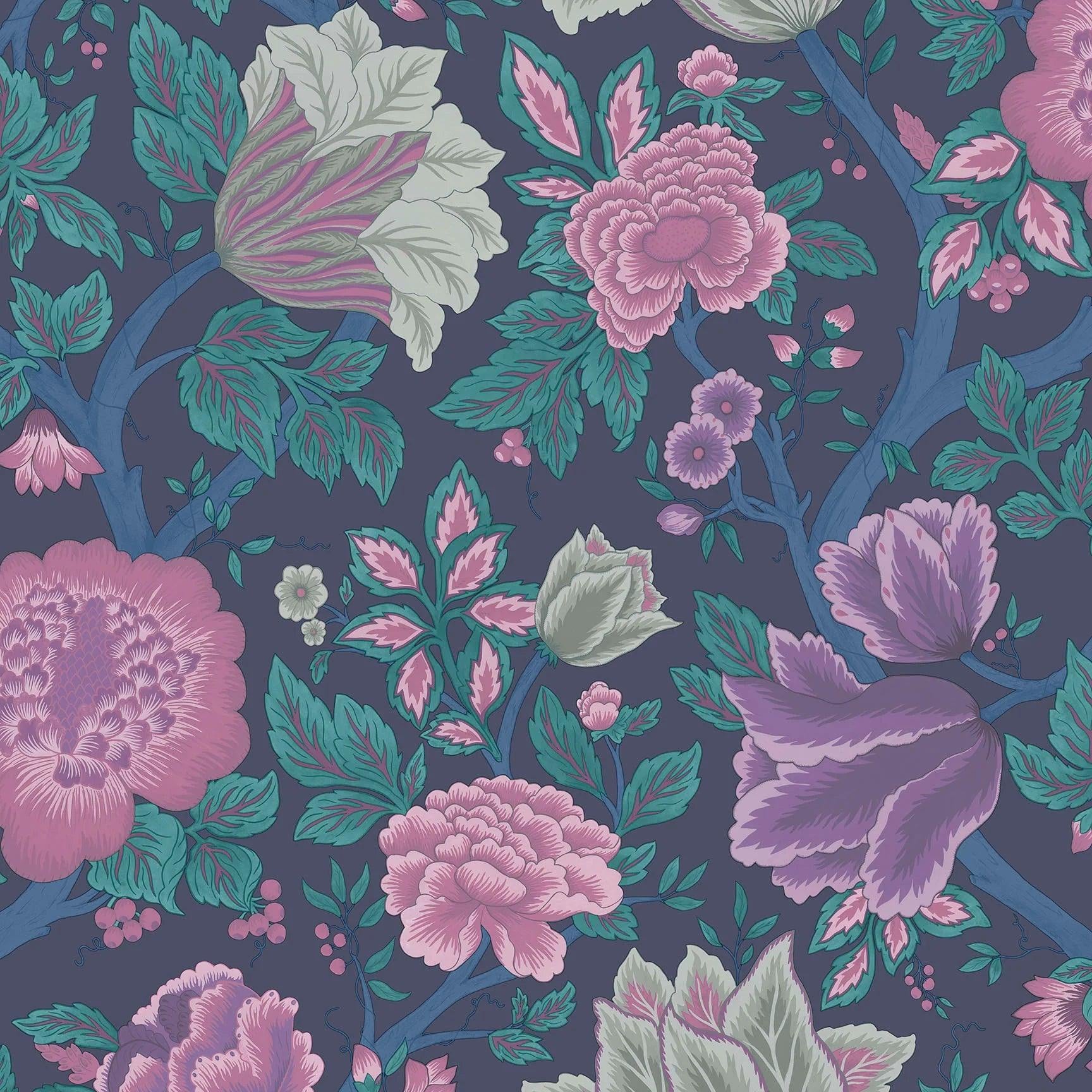 Tapeta THE PEARWOOD COLLECTION - Midsummer Bloom fioletowy Cole & Son Eye on Design