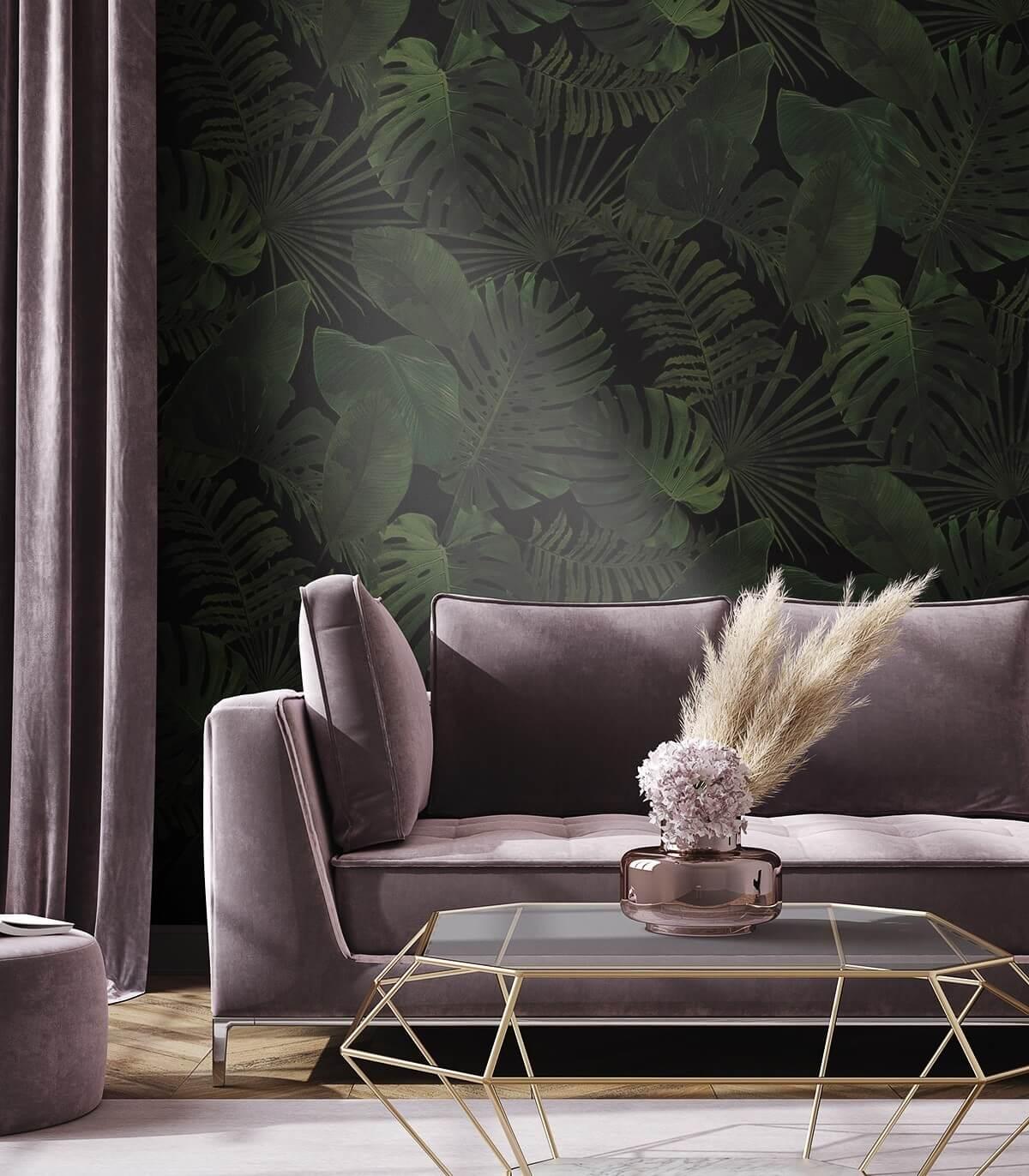Tapeta TROPICAL FOREST DARK Wallcolors Eye on Design
