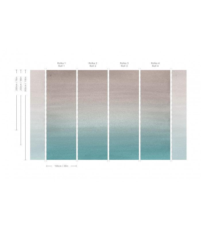 Tapeta TURQUOISE FOGG Wallcolors Eye on Design