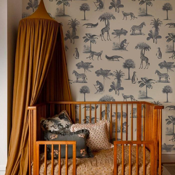 Tapeta VINTAGE ANIMALS beżowy Wallcolors Eye on Design
