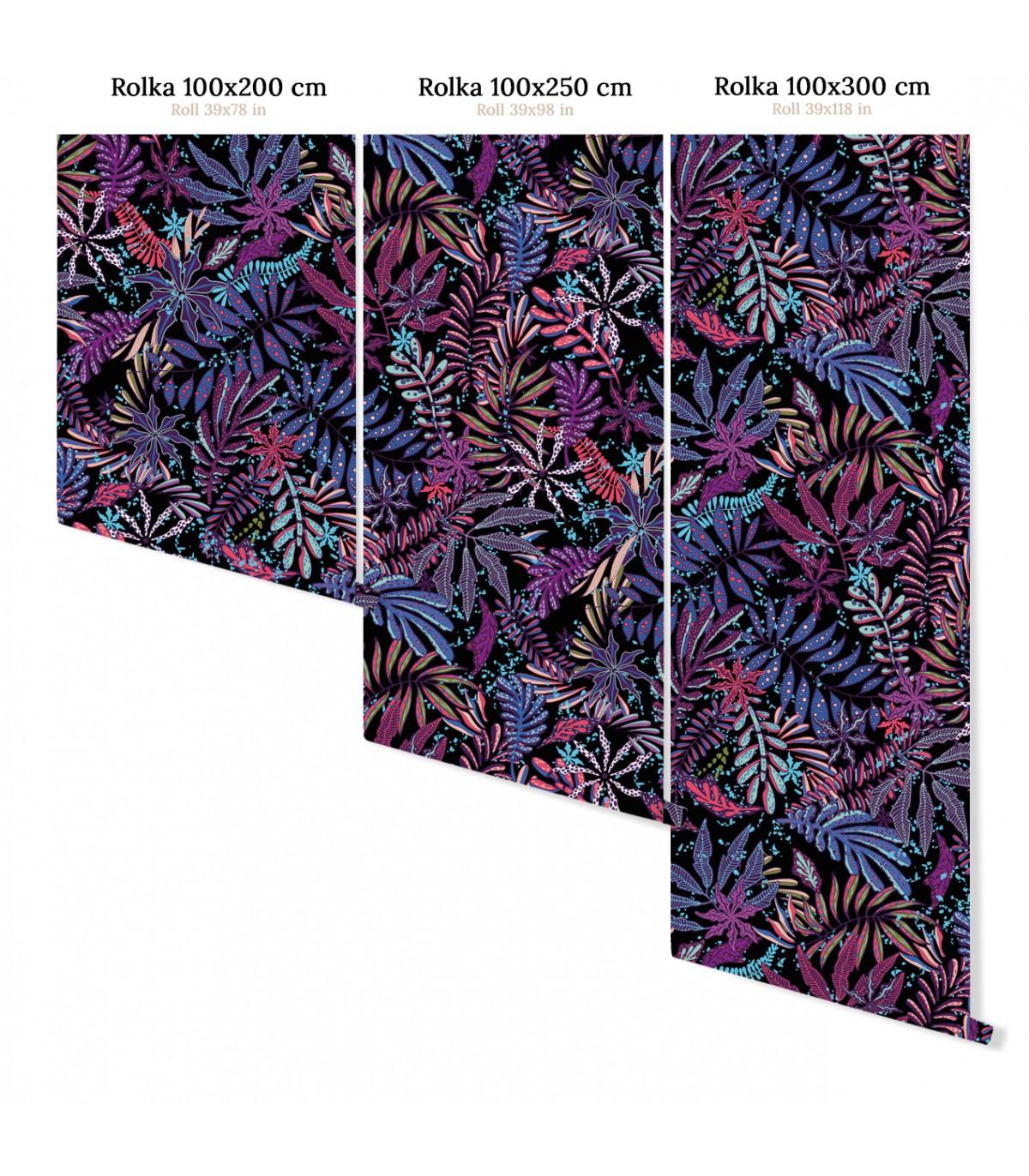 Tapeta VIOLET LEAVES Wallcolors Eye on Design