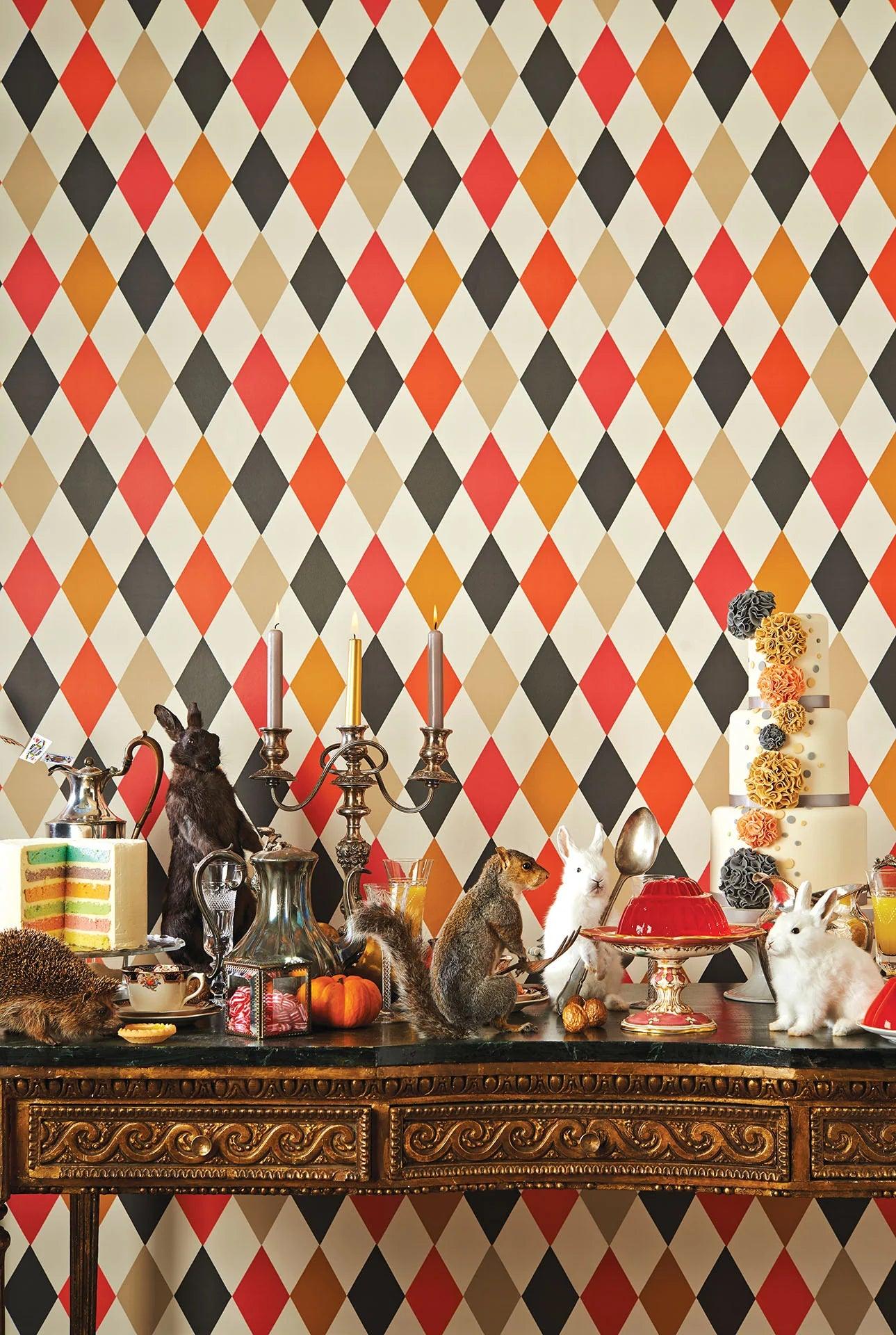 Tapeta WHIMSICAL - Punchinello czerwony Cole & Son Eye on Design