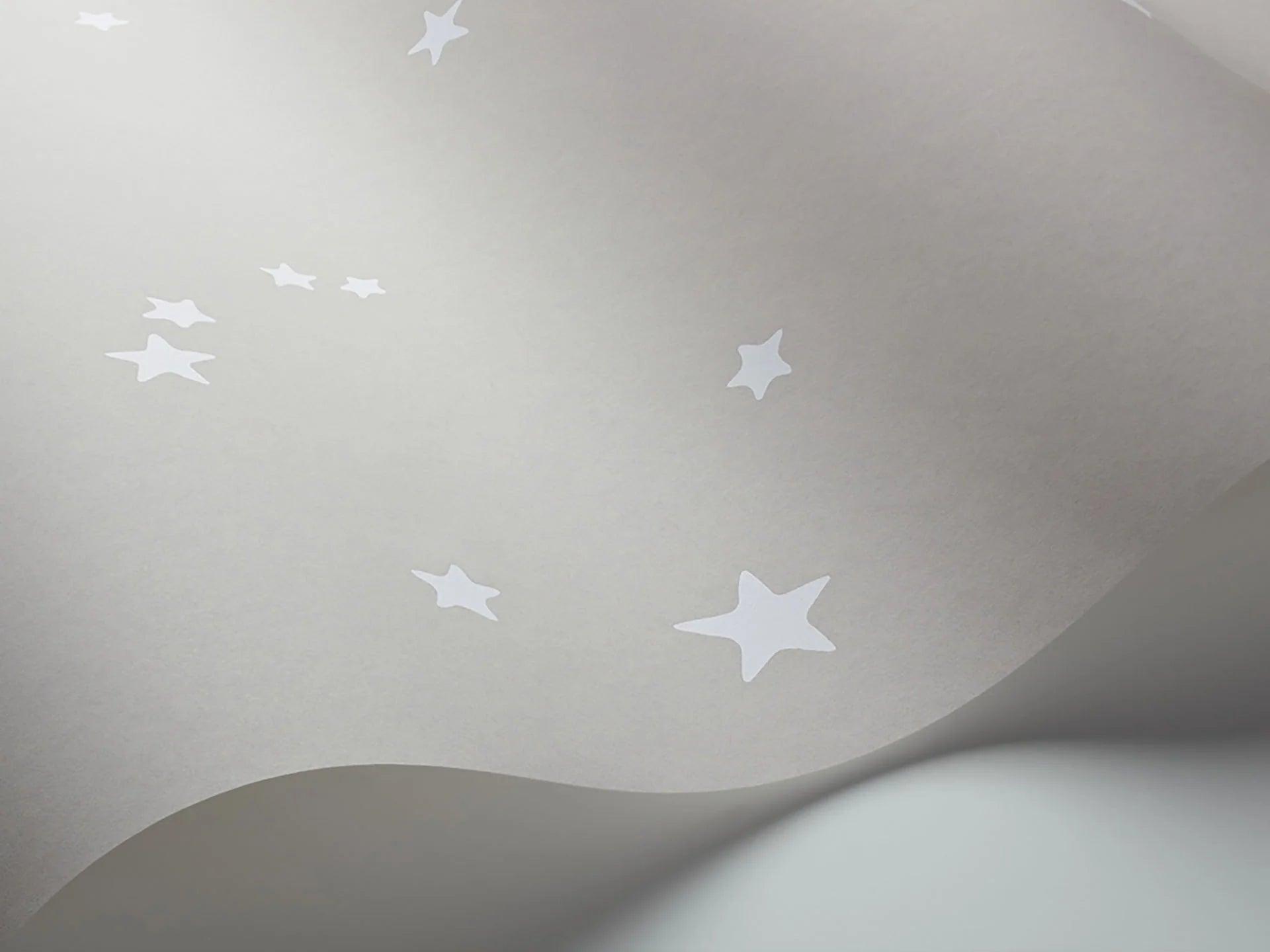 Tapeta WHIMSICAL - Stars biały na beżu Cole & Son Eye on Design
