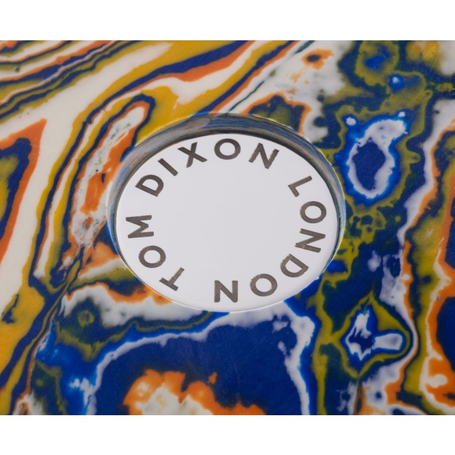 Bočný stolík SWIRL jantárový mramor