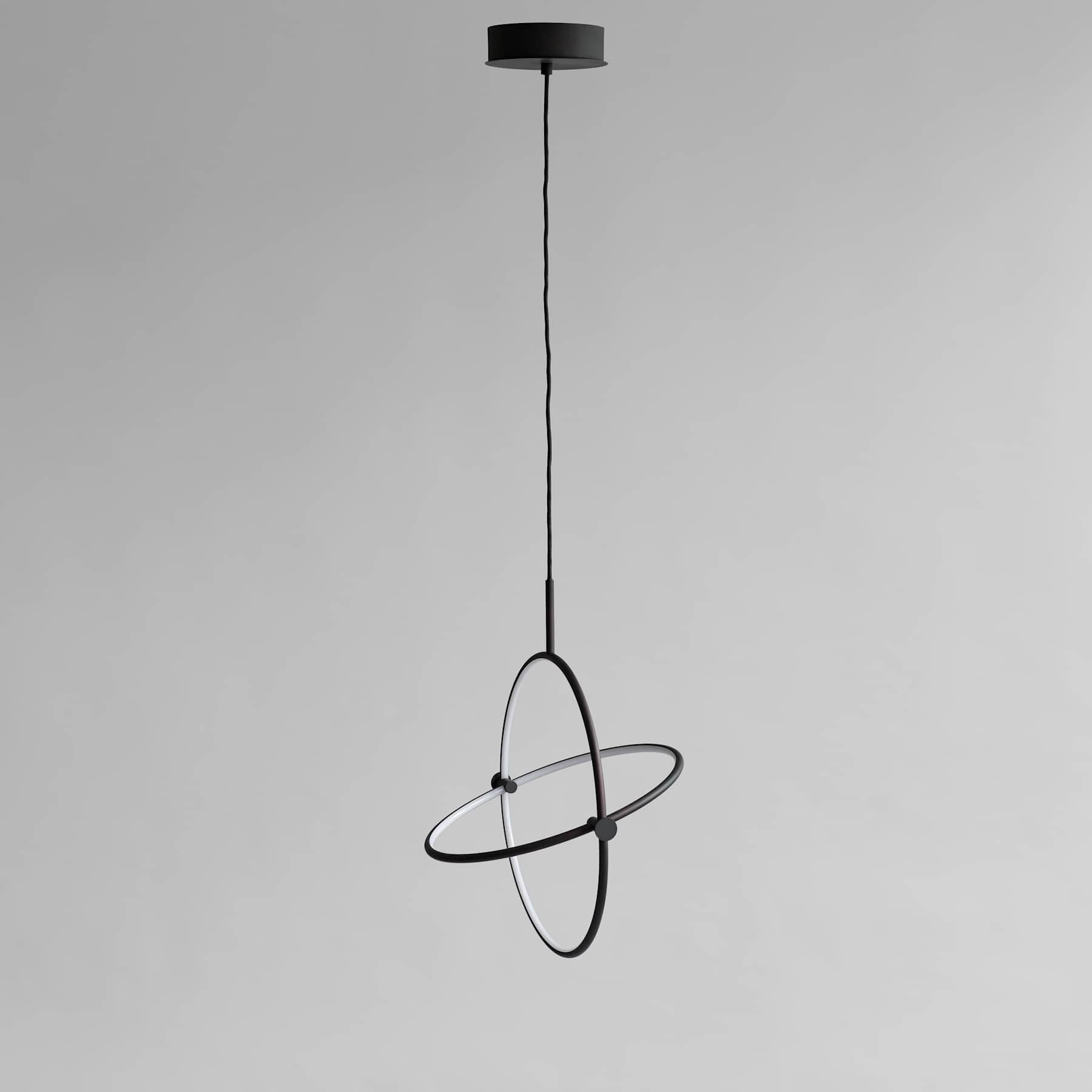 Závesná lampa MARU čierna