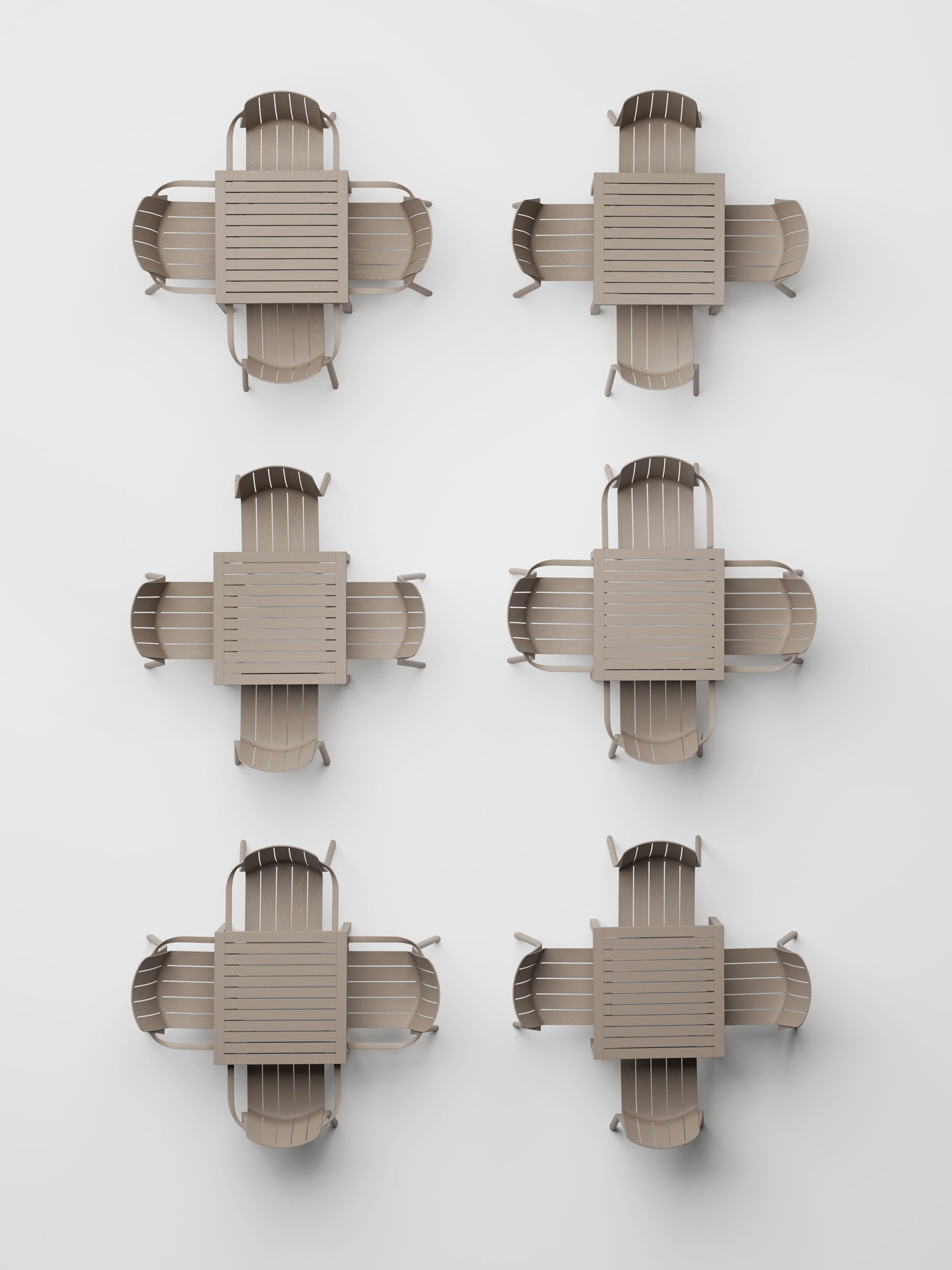 Záhradná stolička TIBERINA béžová