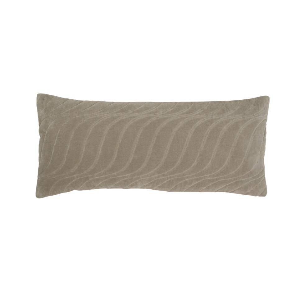 Olive quilted pillow