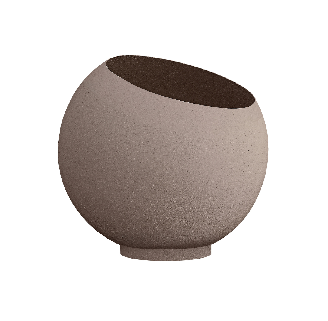 GLOBE taupe standing planter